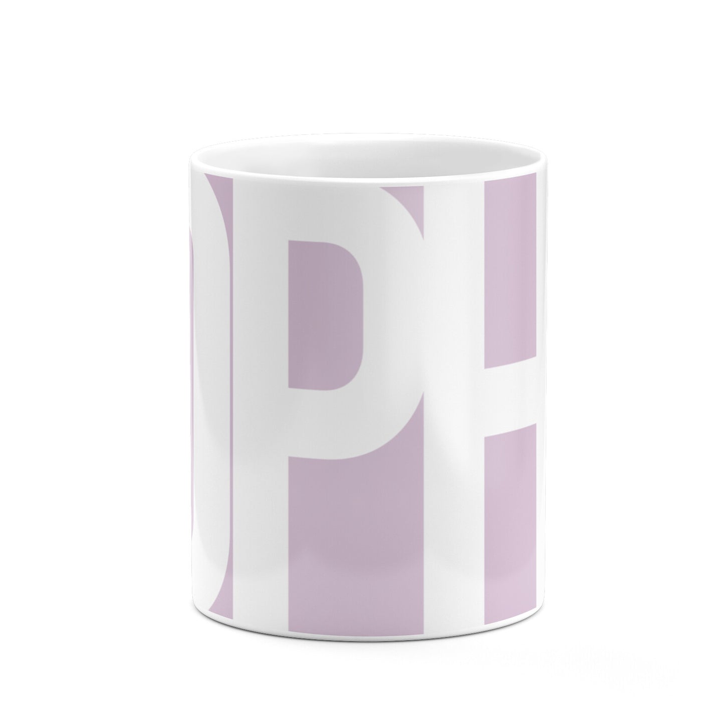 Dusty Pink with Bold White Text 10oz Mug Alternative Image 7