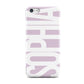 Dusty Pink with Bold White Text Apple iPhone 5c Case