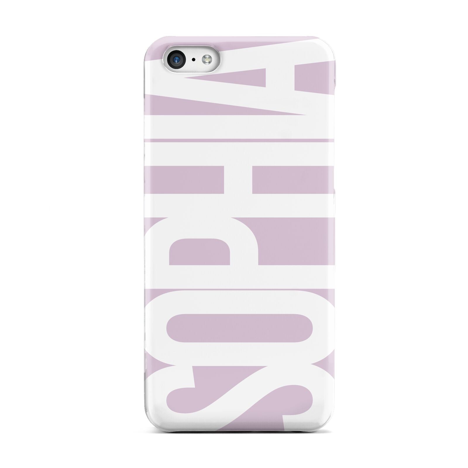 Dusty Pink with Bold White Text Apple iPhone 5c Case