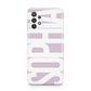 Dusty Pink with Bold White Text Samsung A32 5G Case