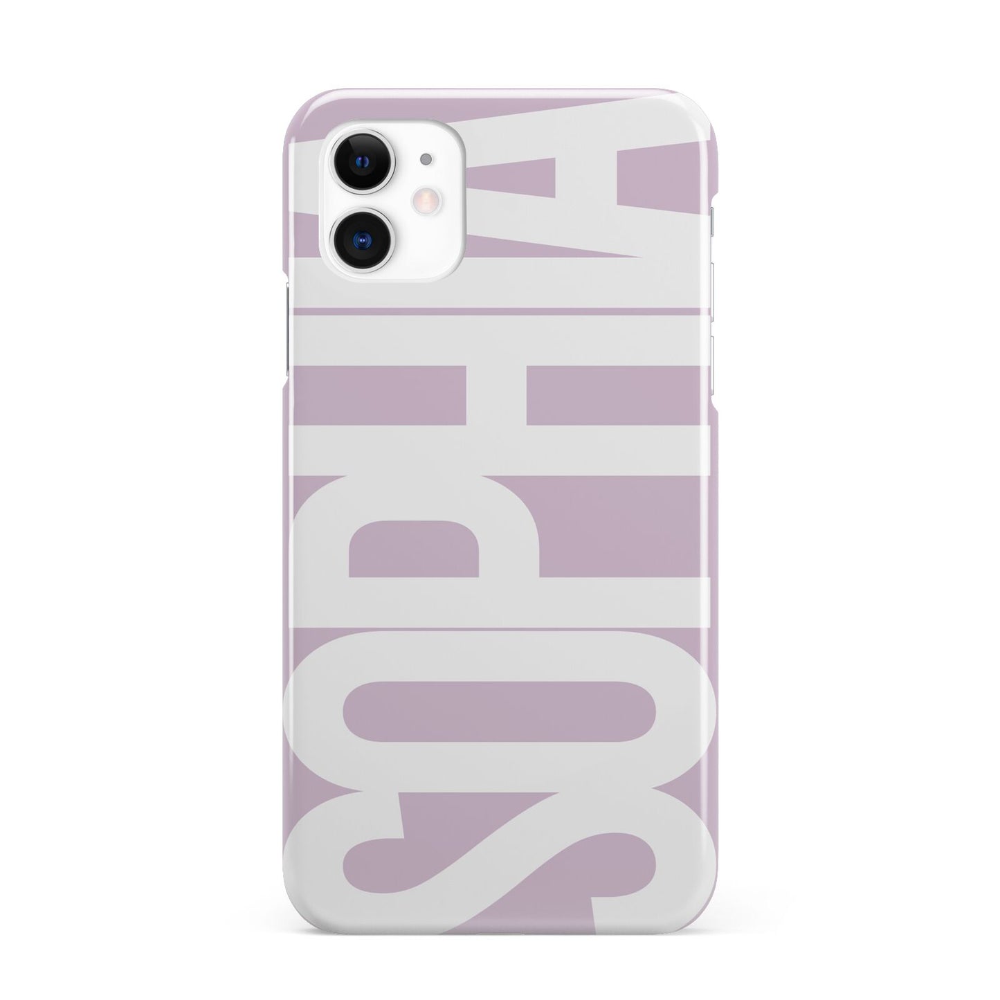 Dusty Pink with Bold White Text iPhone 11 3D Snap Case