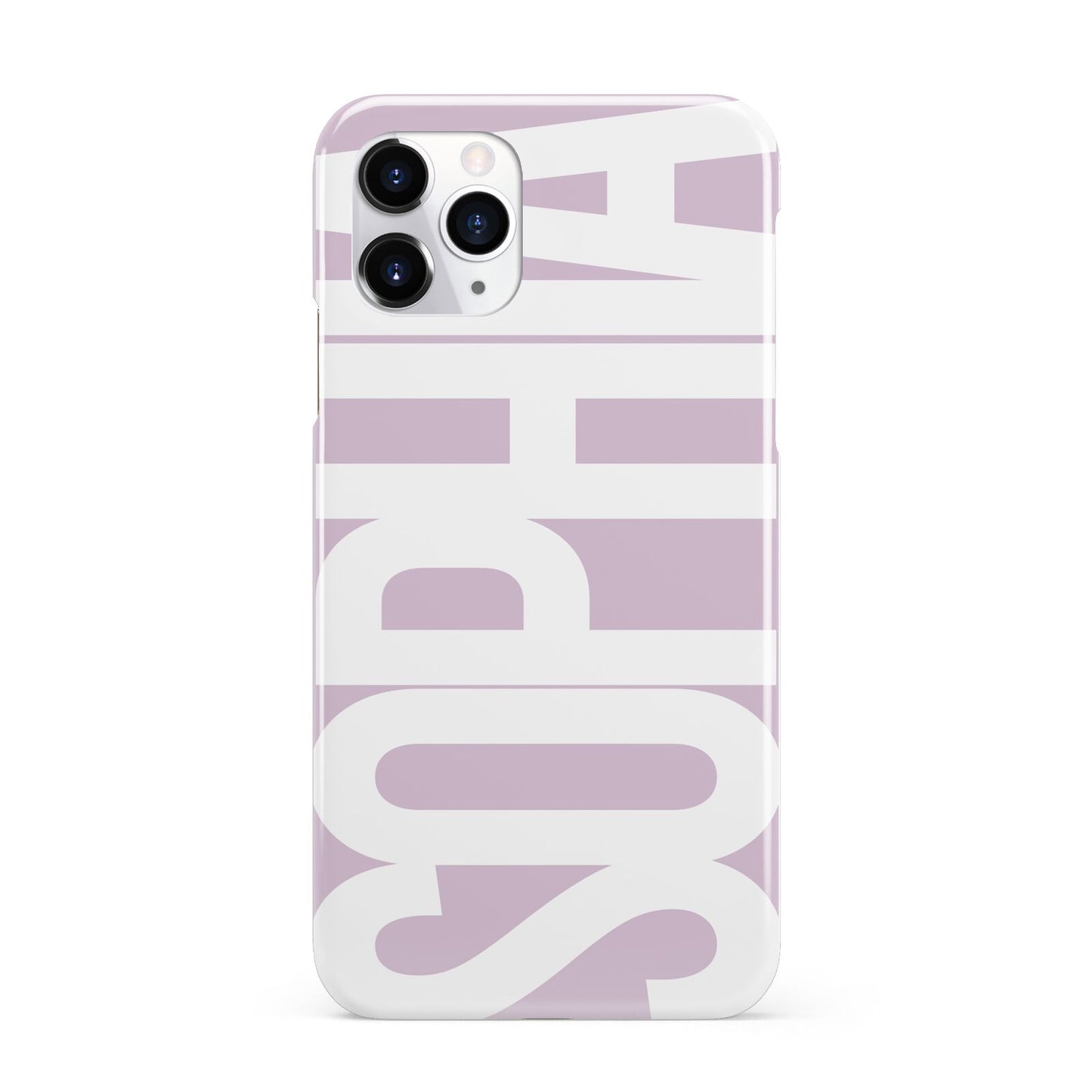 Dusty Pink with Bold White Text iPhone 11 Pro 3D Snap Case