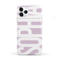 Dusty Pink with Bold White Text iPhone 11 Pro 3D Tough Case