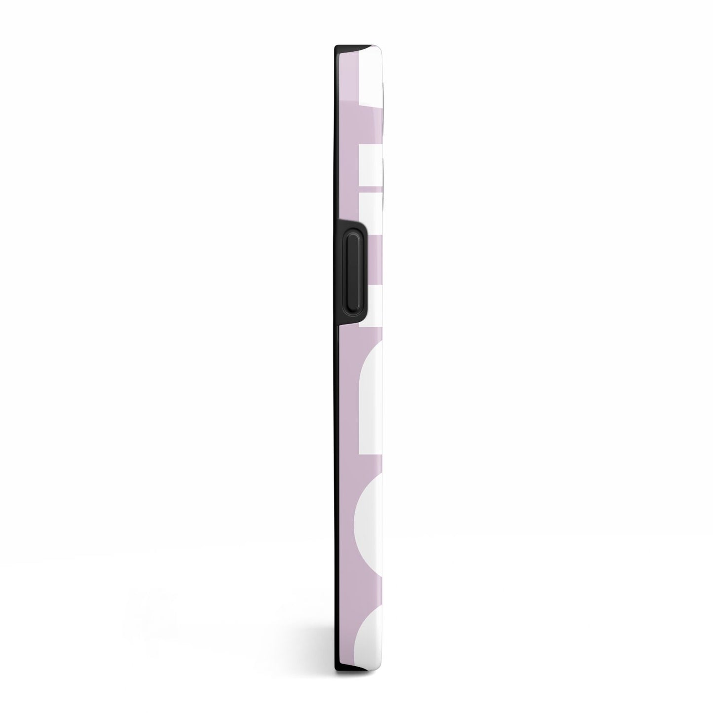 Dusty Pink with Bold White Text iPhone 13 Pro Side Image 3D Tough Case