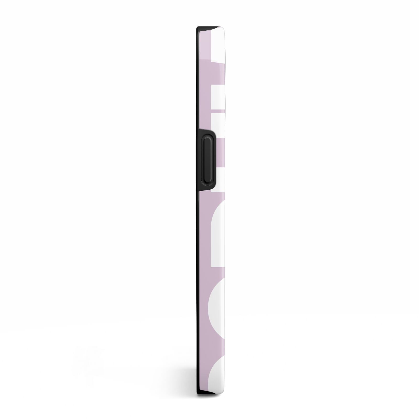 Dusty Pink with Bold White Text iPhone 13 Pro Side Image 3D Tough Case