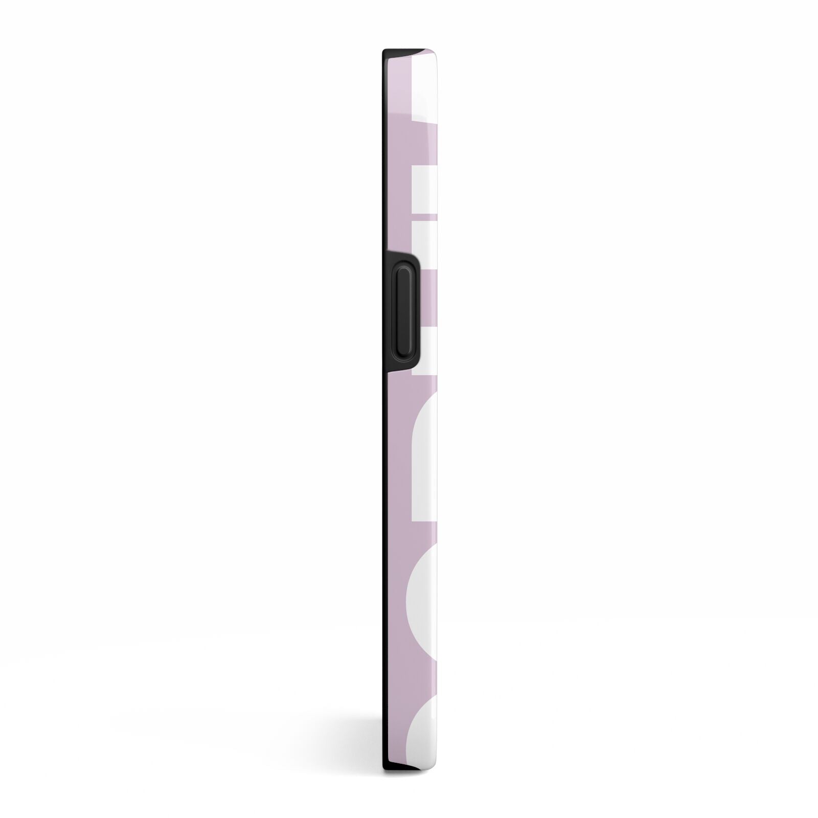 Dusty Pink with Bold White Text iPhone 13 Side Image 3D Tough Case