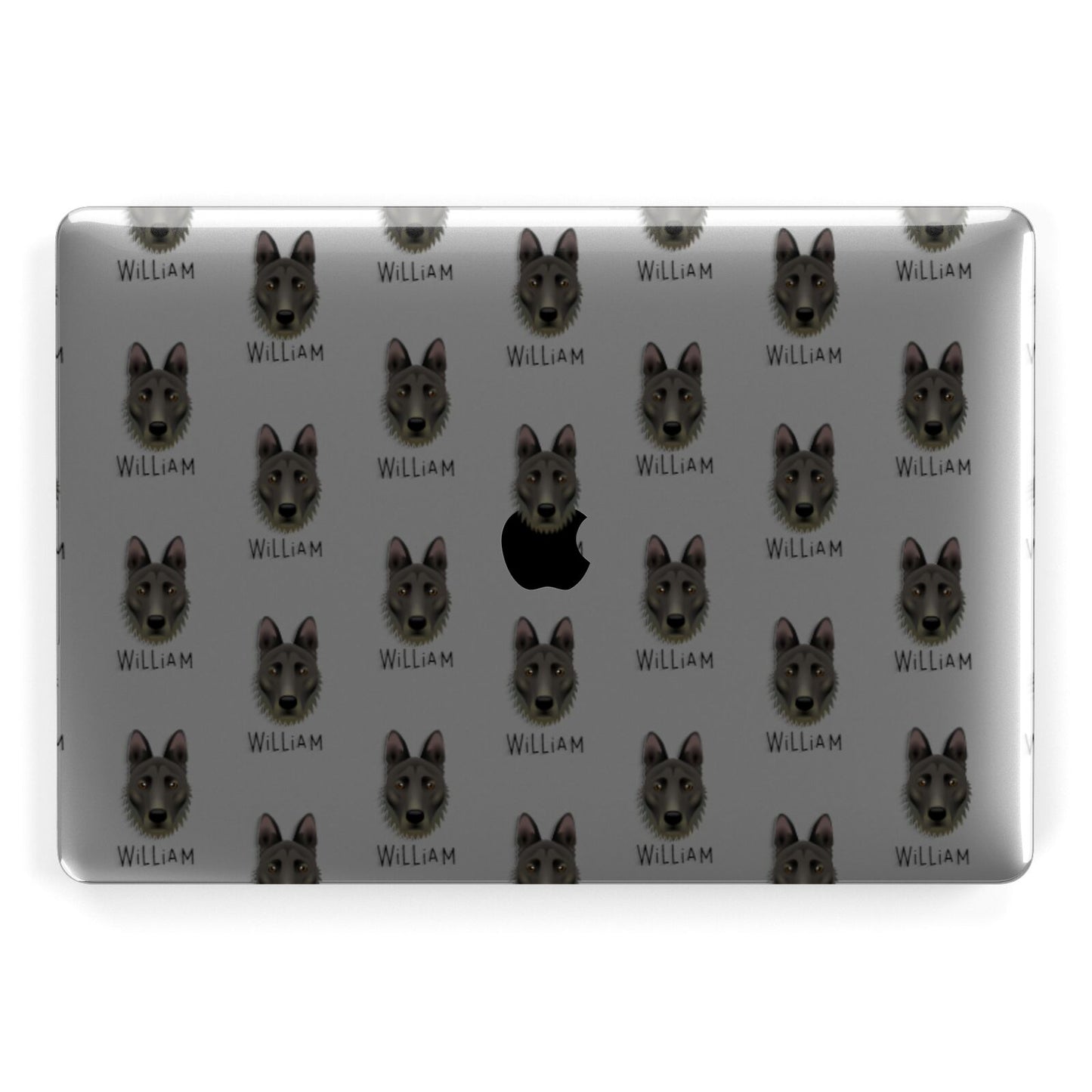 Dutch Shepherd Icon with Name Apple MacBook Case