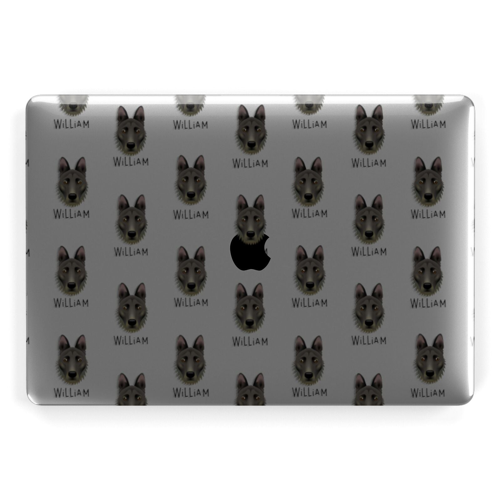 Dutch Shepherd Icon with Name Apple MacBook Case