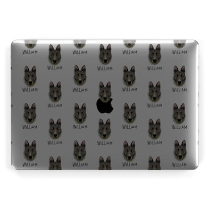 Dutch Shepherd Icon with Name Apple MacBook Case