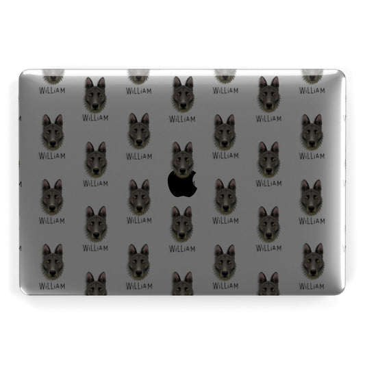 Dutch Shepherd Icon with Name Apple MacBook Case