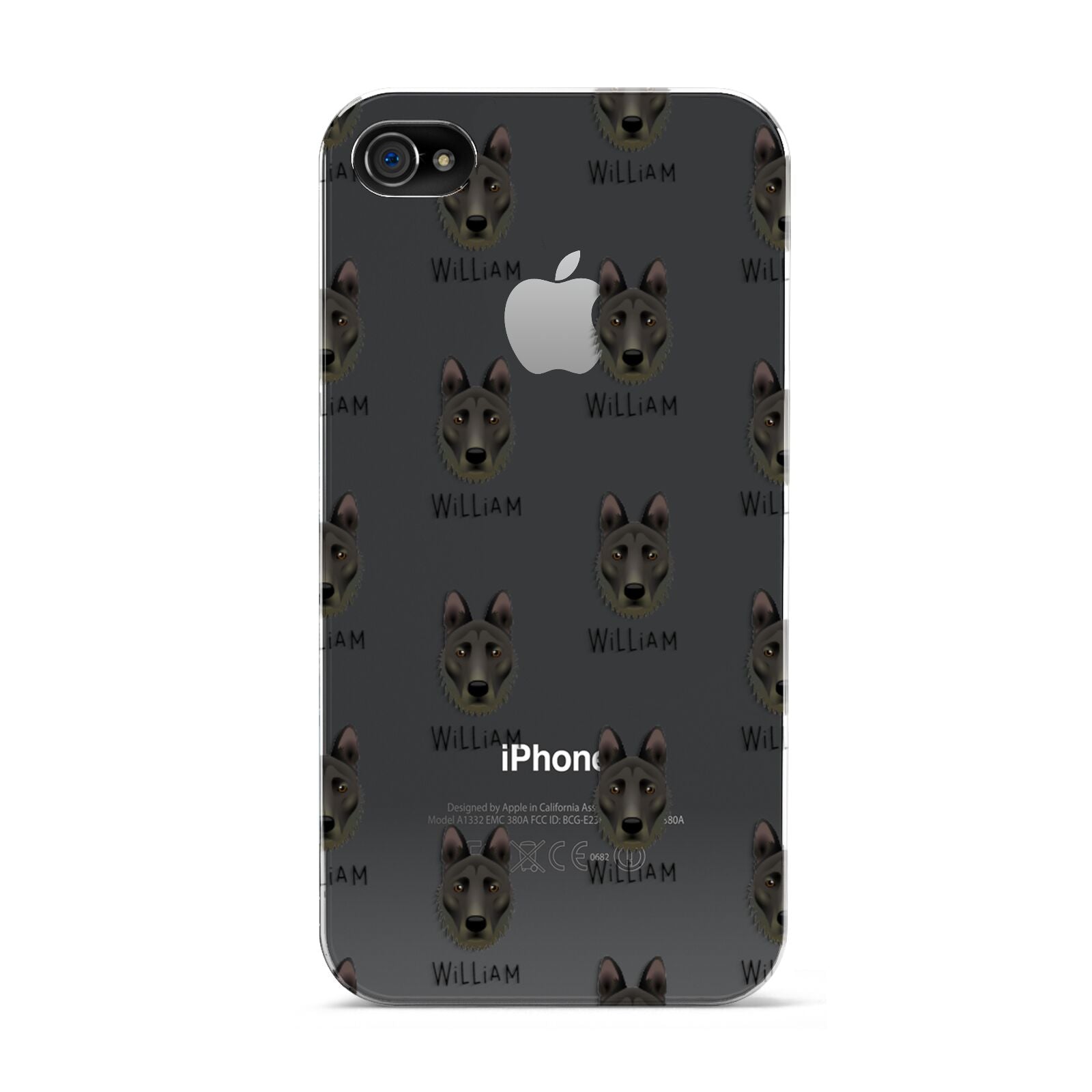 Dutch Shepherd Icon with Name Apple iPhone 4s Case