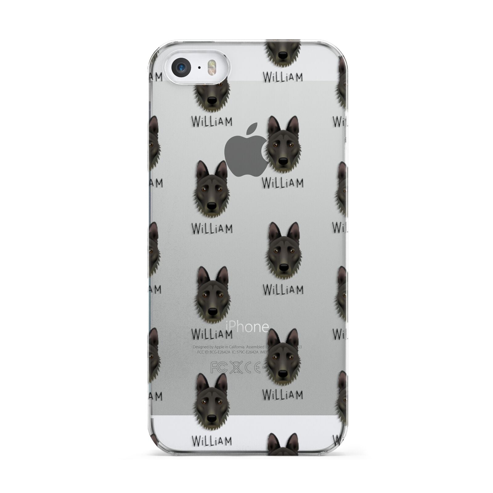 Dutch Shepherd Icon with Name Apple iPhone 5 Case