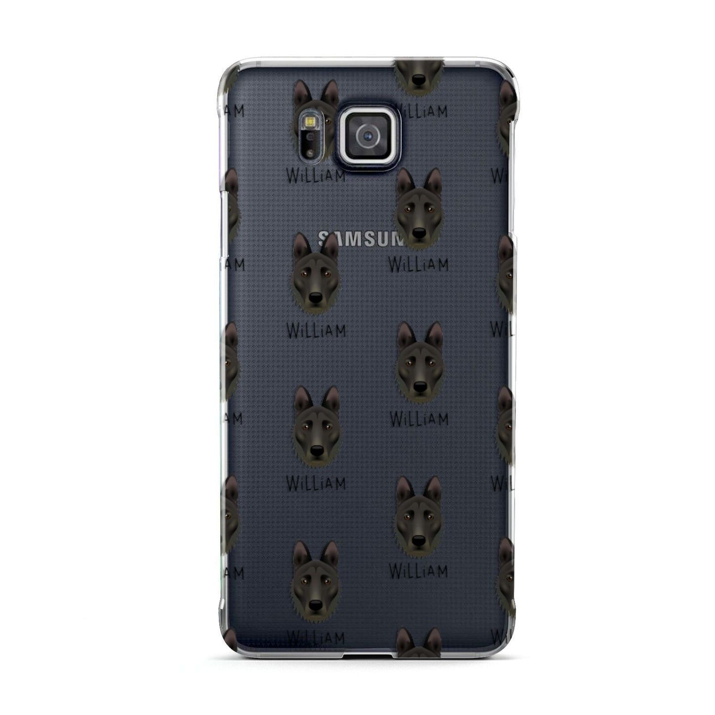 Dutch Shepherd Icon with Name Samsung Galaxy Alpha Case