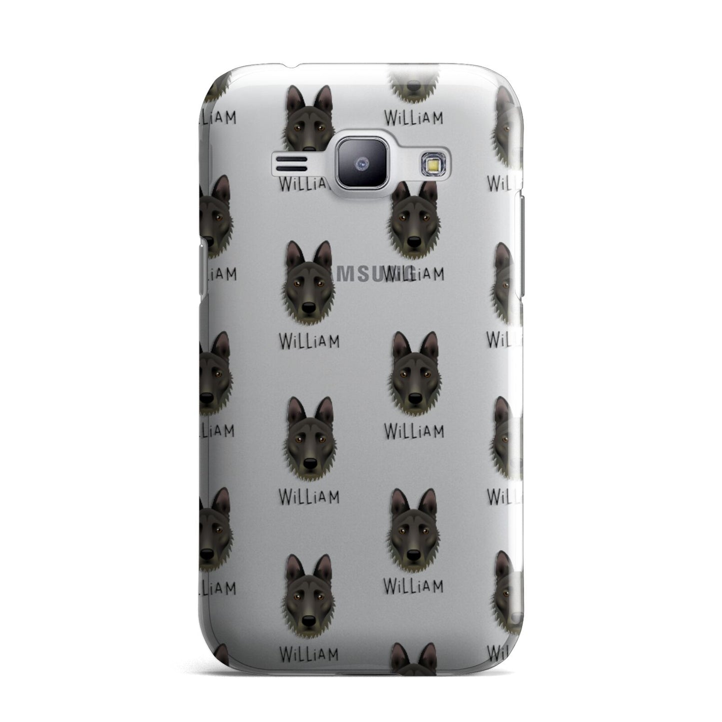 Dutch Shepherd Icon with Name Samsung Galaxy J1 2015 Case