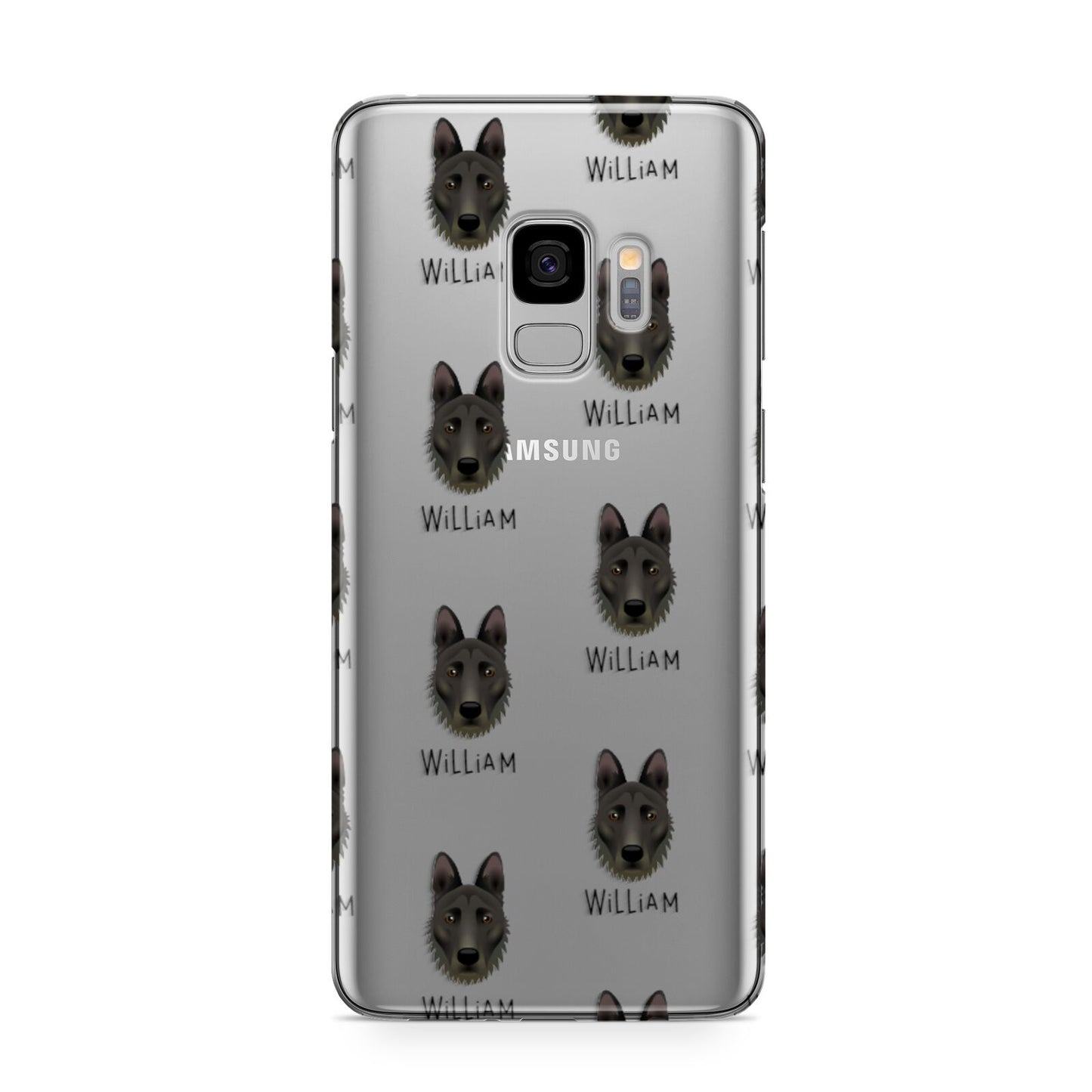Dutch Shepherd Icon with Name Samsung Galaxy S9 Case