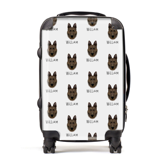 Dutch Shepherd Icon with Name Suitcase