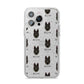 Dutch Shepherd Icon with Name iPhone 14 Pro Max Glitter Tough Case Silver