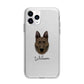 Dutch Shepherd Personalised Apple iPhone 11 Pro Max in Silver with Bumper Case