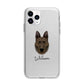 Dutch Shepherd Personalised Apple iPhone 11 Pro in Silver with Bumper Case