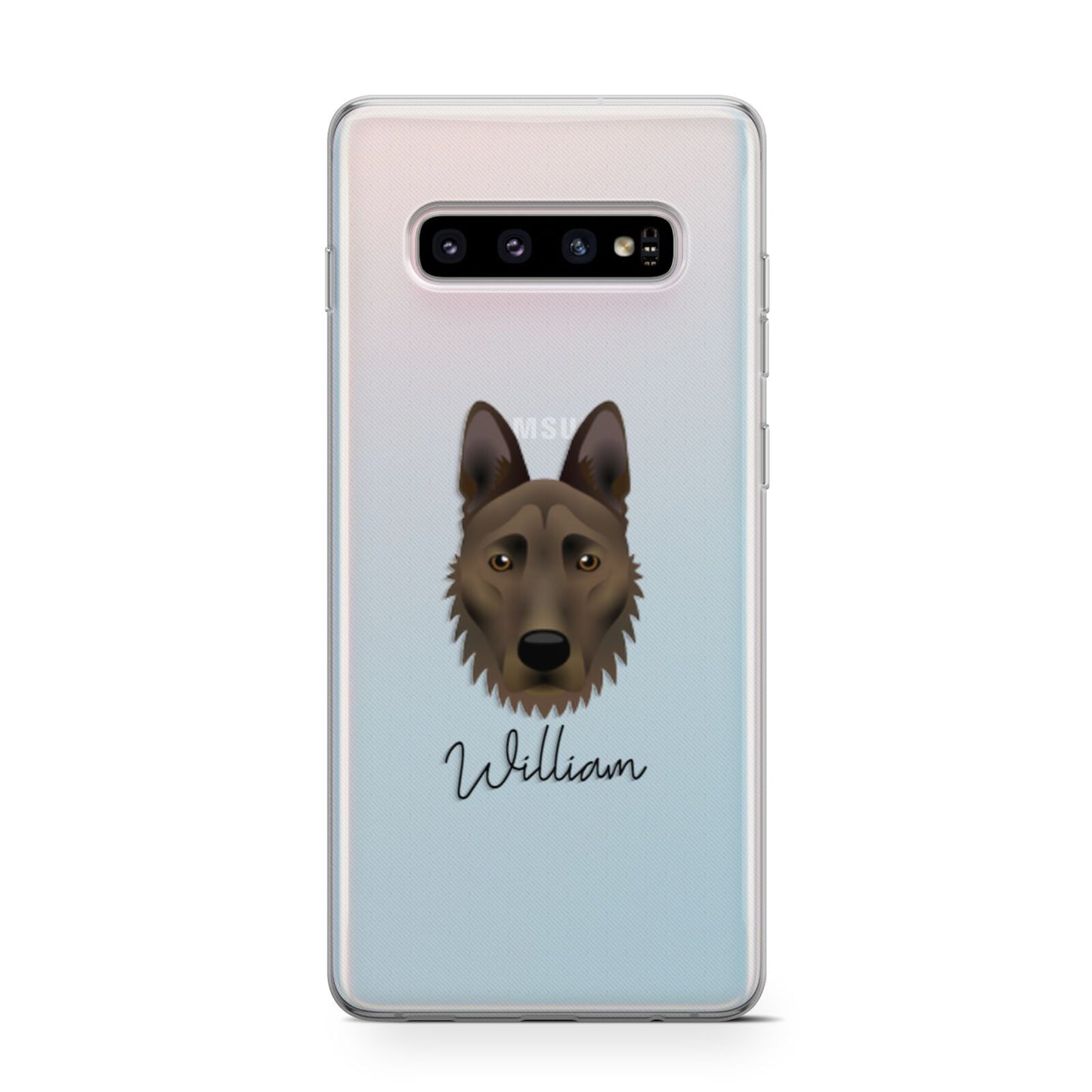 Dutch Shepherd Personalised Samsung Galaxy S10 Case