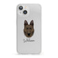 Dutch Shepherd Personalised iPhone 13 Clear Bumper Case