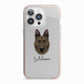 Dutch Shepherd Personalised iPhone 13 Pro TPU Impact Case with Pink Edges