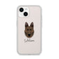 Dutch Shepherd Personalised iPhone 14 Clear Tough Case Starlight