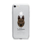 Dutch Shepherd Personalised iPhone 7 Bumper Case on Silver iPhone