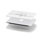ECG Effect Heart Beats with Name Apple MacBook Case in Detail