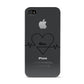 ECG Effect Heart Beats with Name Apple iPhone 4s Case