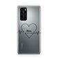 ECG Effect Heart Beats with Name Huawei P40 Phone Case