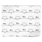 ECG Effect Heart Beats with Name Personalised Wrapping Paper Alternative