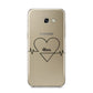 ECG Effect Heart Beats with Name Samsung Galaxy A5 2017 Case on gold phone