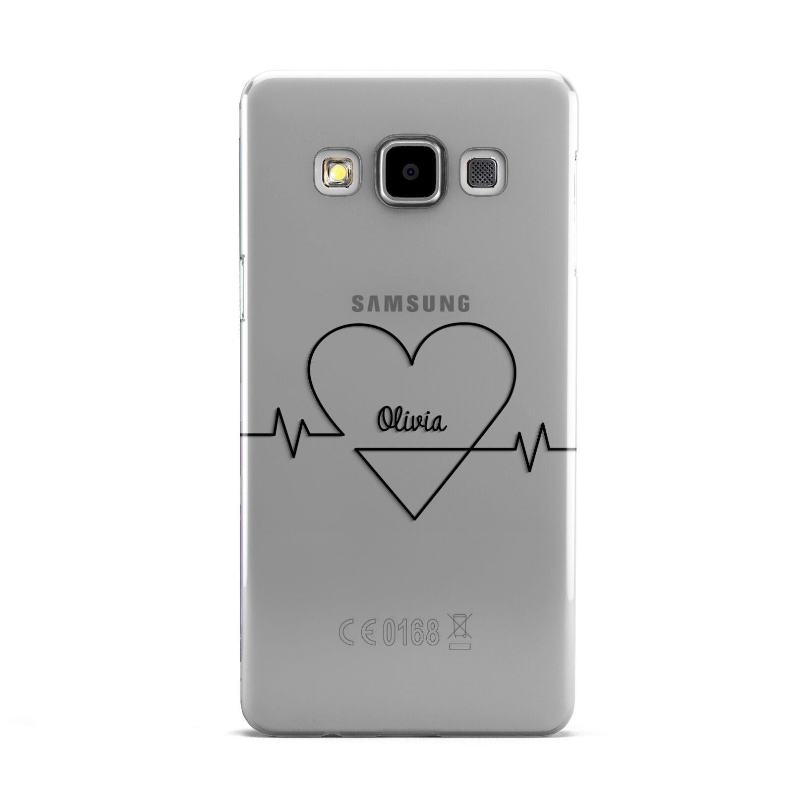 ECG Effect Heart Beats with Name Samsung Galaxy A5 Case