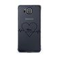 ECG Effect Heart Beats with Name Samsung Galaxy Alpha Case