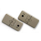 ECG Effect Heart Beats with Name Samsung Galaxy Case Flat Overview