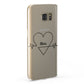 ECG Effect Heart Beats with Name Samsung Galaxy Case Fourty Five Degrees