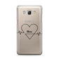 ECG Effect Heart Beats with Name Samsung Galaxy J5 2016 Case