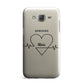 ECG Effect Heart Beats with Name Samsung Galaxy J7 Case