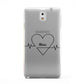 ECG Effect Heart Beats with Name Samsung Galaxy Note 3 Case