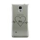 ECG Effect Heart Beats with Name Samsung Galaxy Note 4 Case