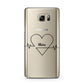 ECG Effect Heart Beats with Name Samsung Galaxy Note 5 Case
