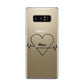 ECG Effect Heart Beats with Name Samsung Galaxy Note 8 Case