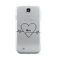 ECG Effect Heart Beats with Name Samsung Galaxy S4 Case
