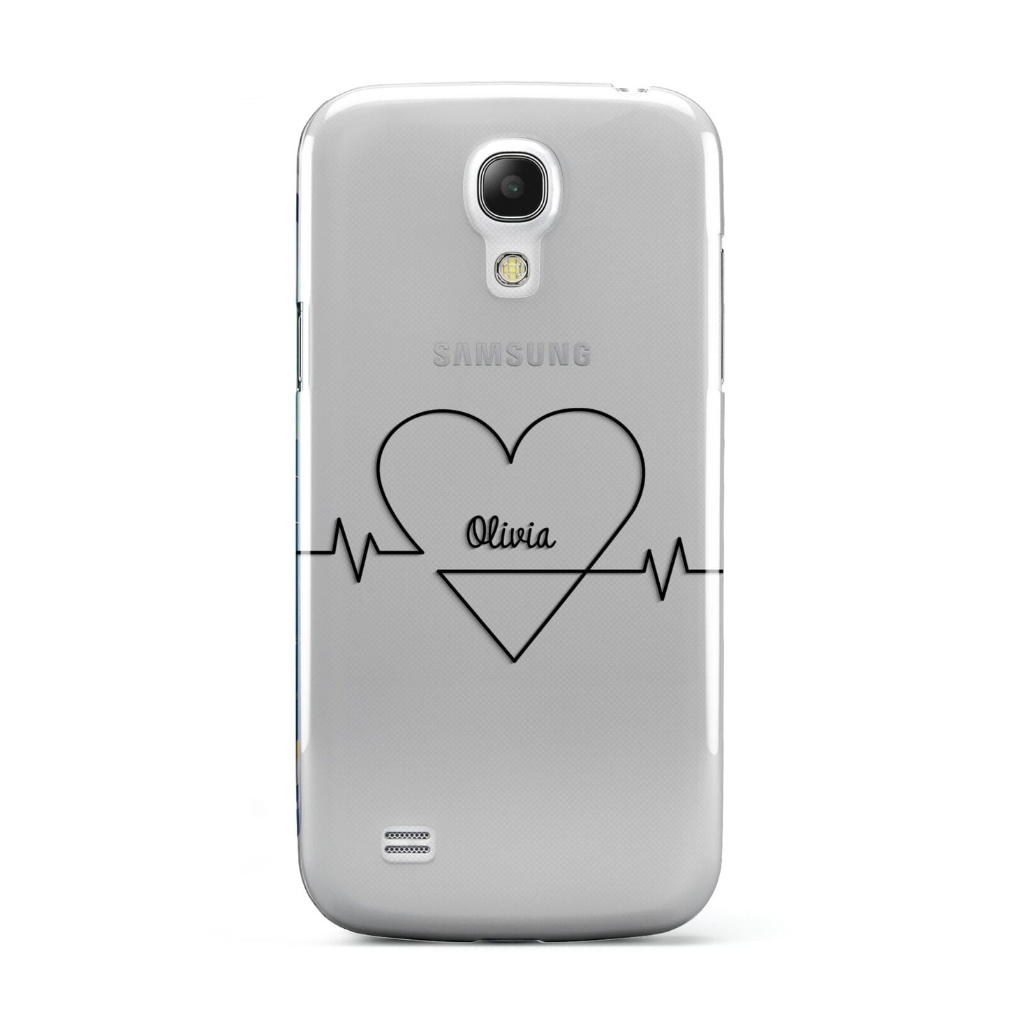 ECG Effect Heart Beats with Name Samsung Galaxy S4 Mini Case