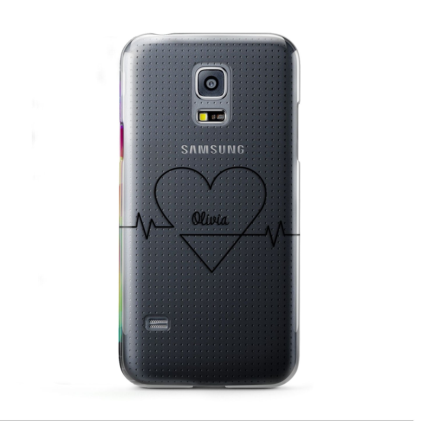 ECG Effect Heart Beats with Name Samsung Galaxy S5 Mini Case