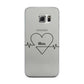 ECG Effect Heart Beats with Name Samsung Galaxy S6 Edge Case
