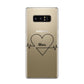 ECG Effect Heart Beats with Name Samsung Galaxy S8 Case