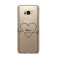 ECG Effect Heart Beats with Name Samsung Galaxy S8 Plus Case