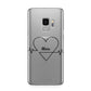 ECG Effect Heart Beats with Name Samsung Galaxy S9 Case